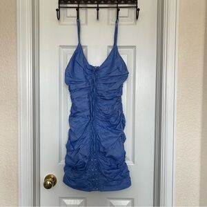 Blue Blush Vibrant Blue Spaghetti Strap Dress